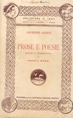 Prose e poesie scelte e commentate da Angelo Maggi, Giuseppe Giusti